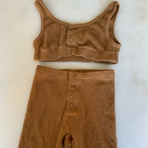 Women’s waffle skims lounge wear set